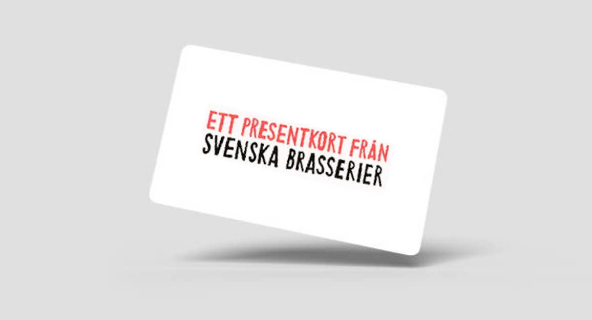 Presentkort från Svenska Brasserier